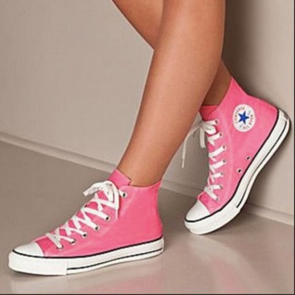 Converse Shoes - Pink Converse Hightop